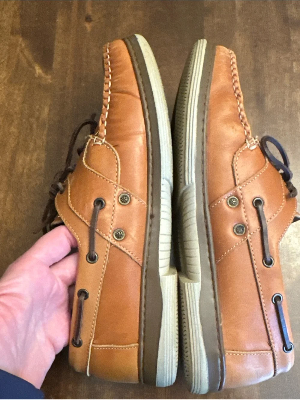 Allen Edmonds Eastport Boat Shoes Men's Size 9 Brown Leather Casual Loafer